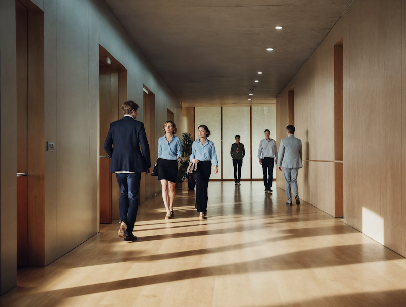 Professioneller Finanzberater im Beratungsgespräch mit Kunden über Investmentstrategien